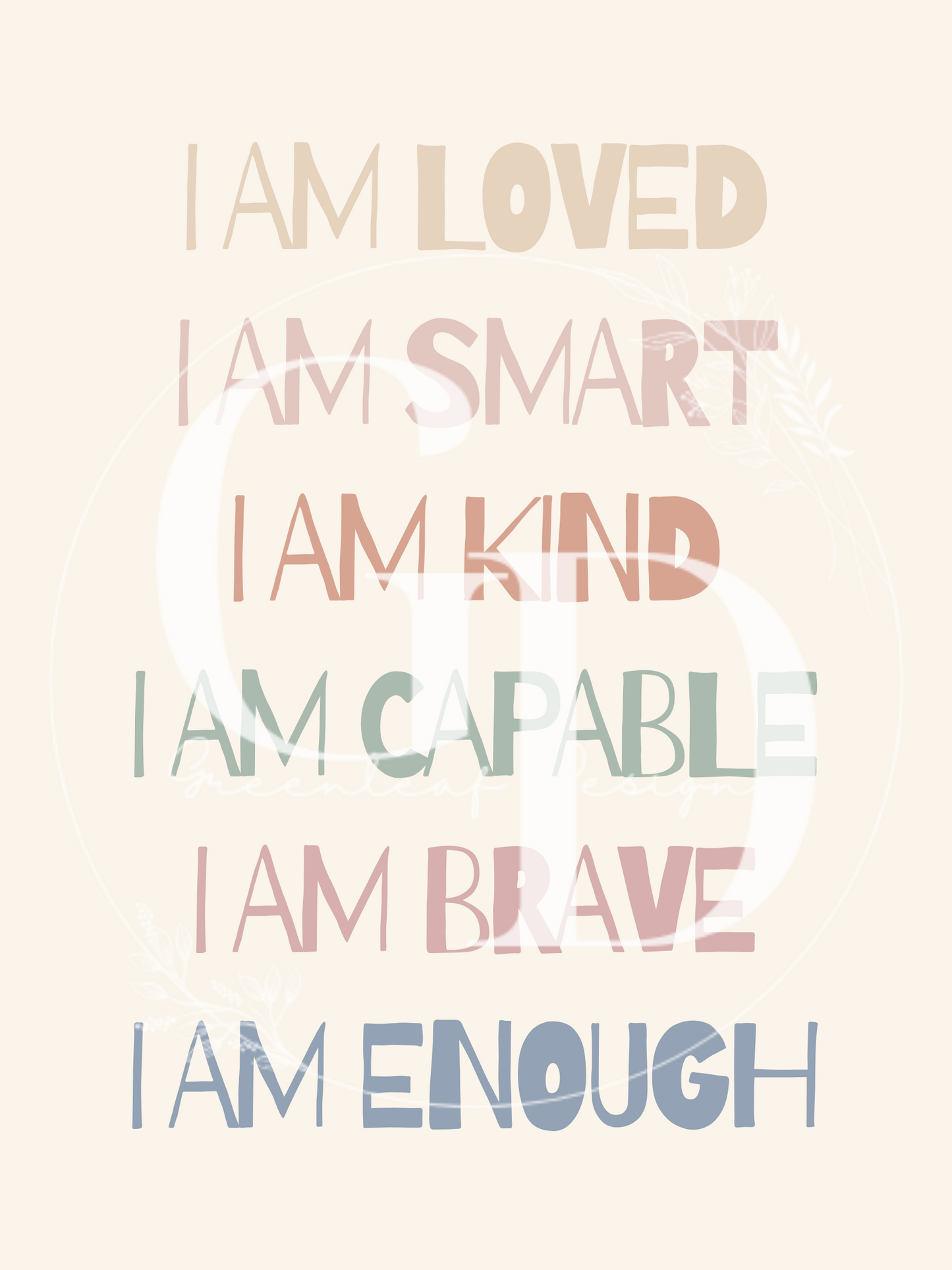 Affirmations Digital Print