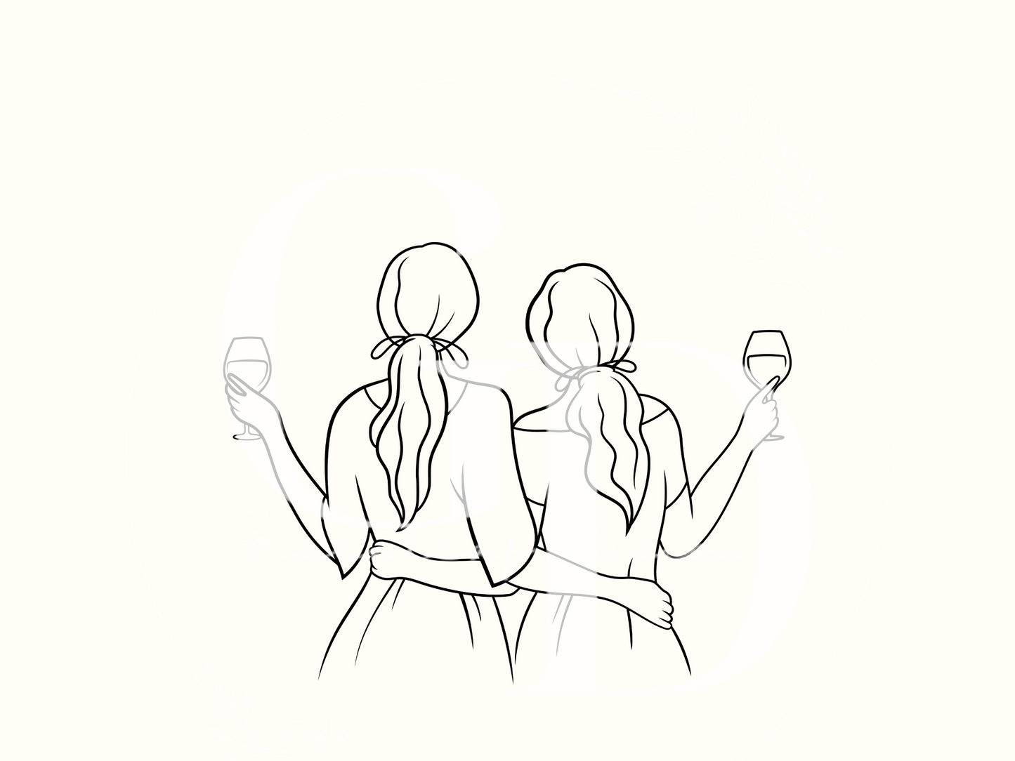 Wine Besties Digital Print