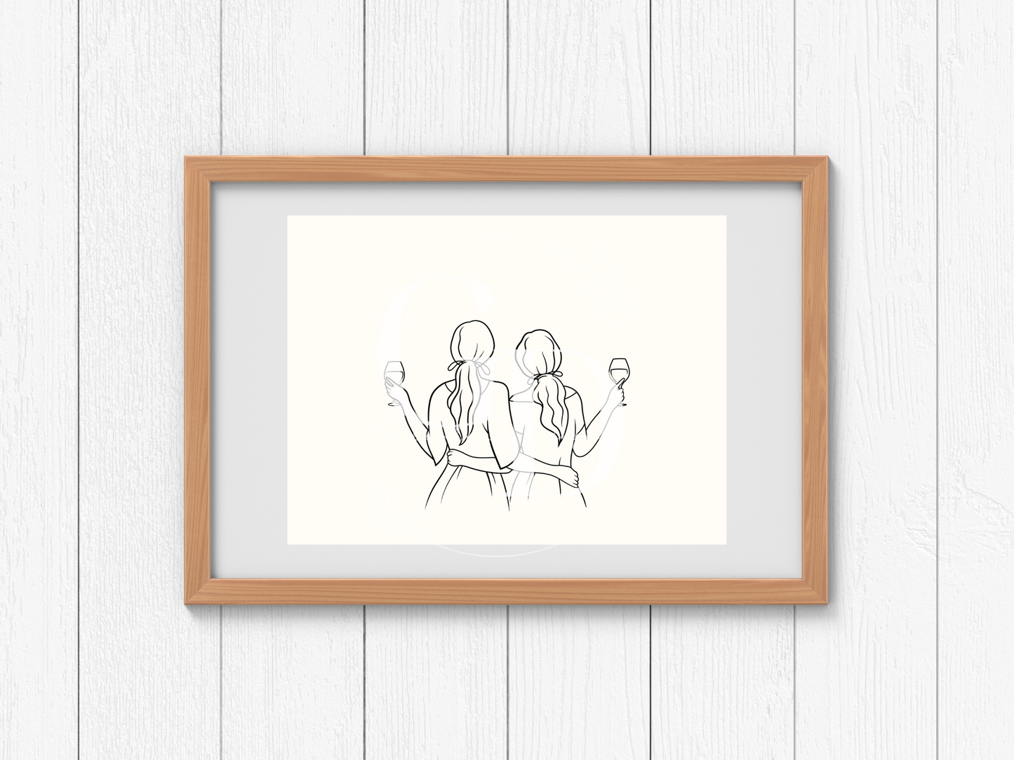 Wine Besties Digital Print