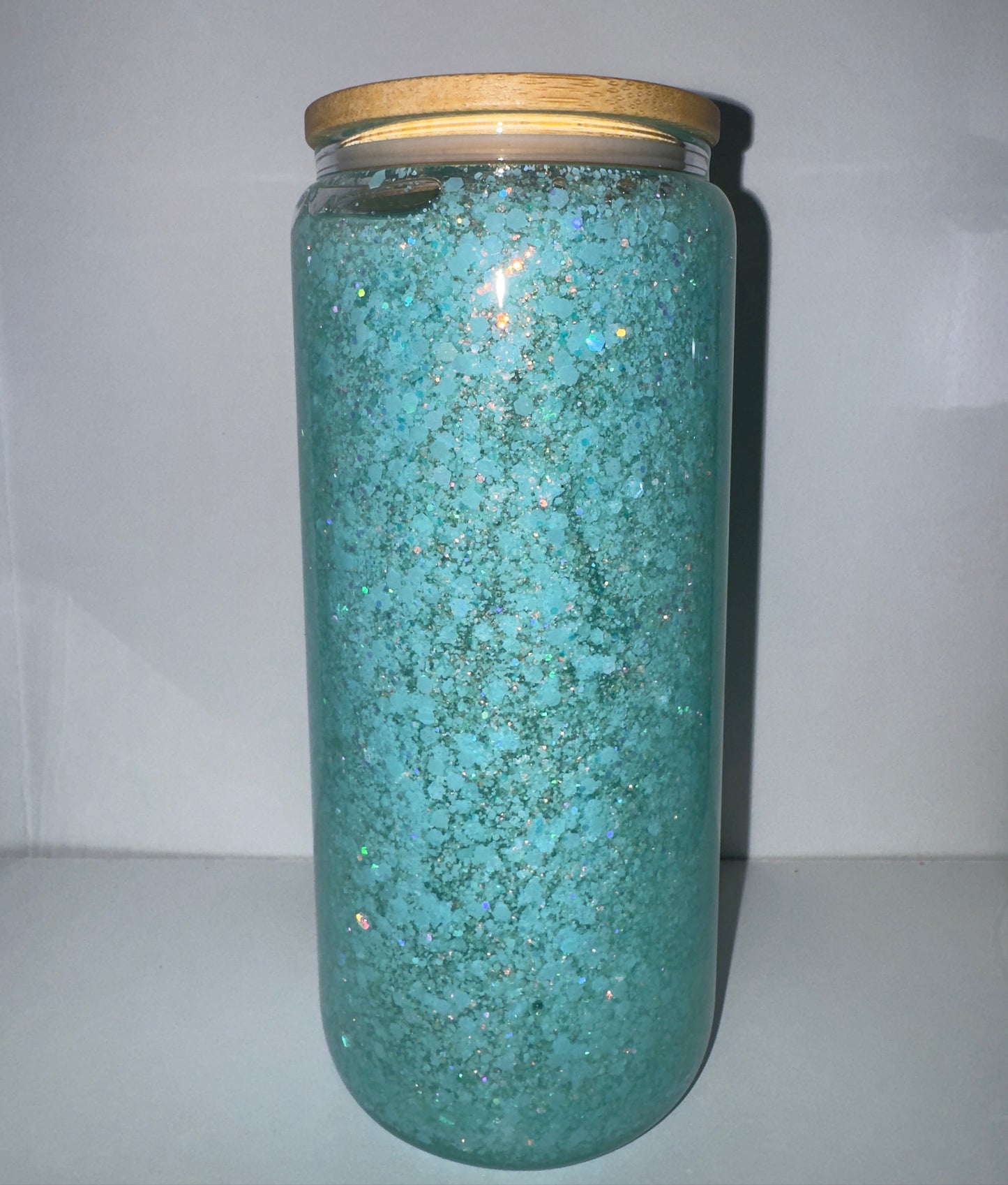 Teal *GLOWS* 20oz Glass