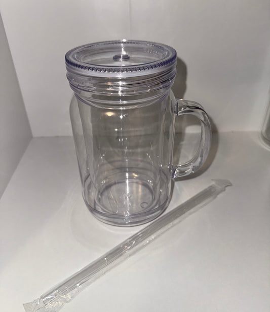 Mason Jar Acrylic Snow Globe