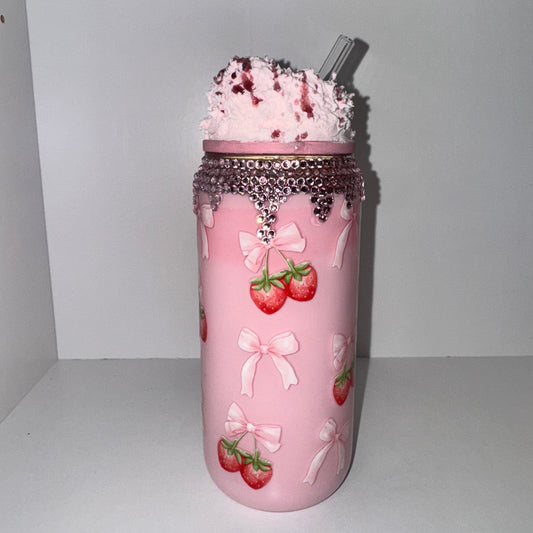 20oz Strawberry Milk Cup