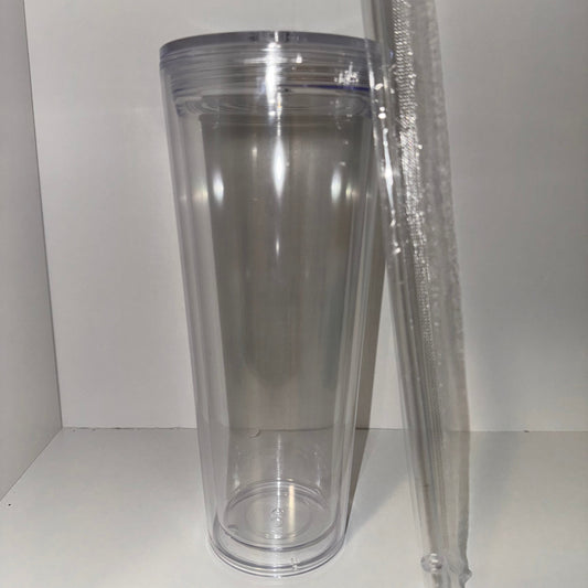 24oz Acrylic Snow Globe Cup