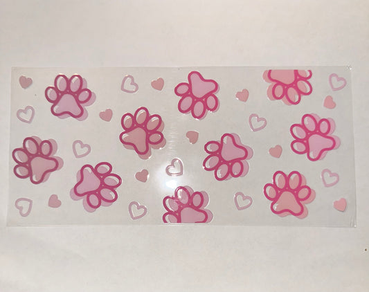 #506 - Pink Paw Prints