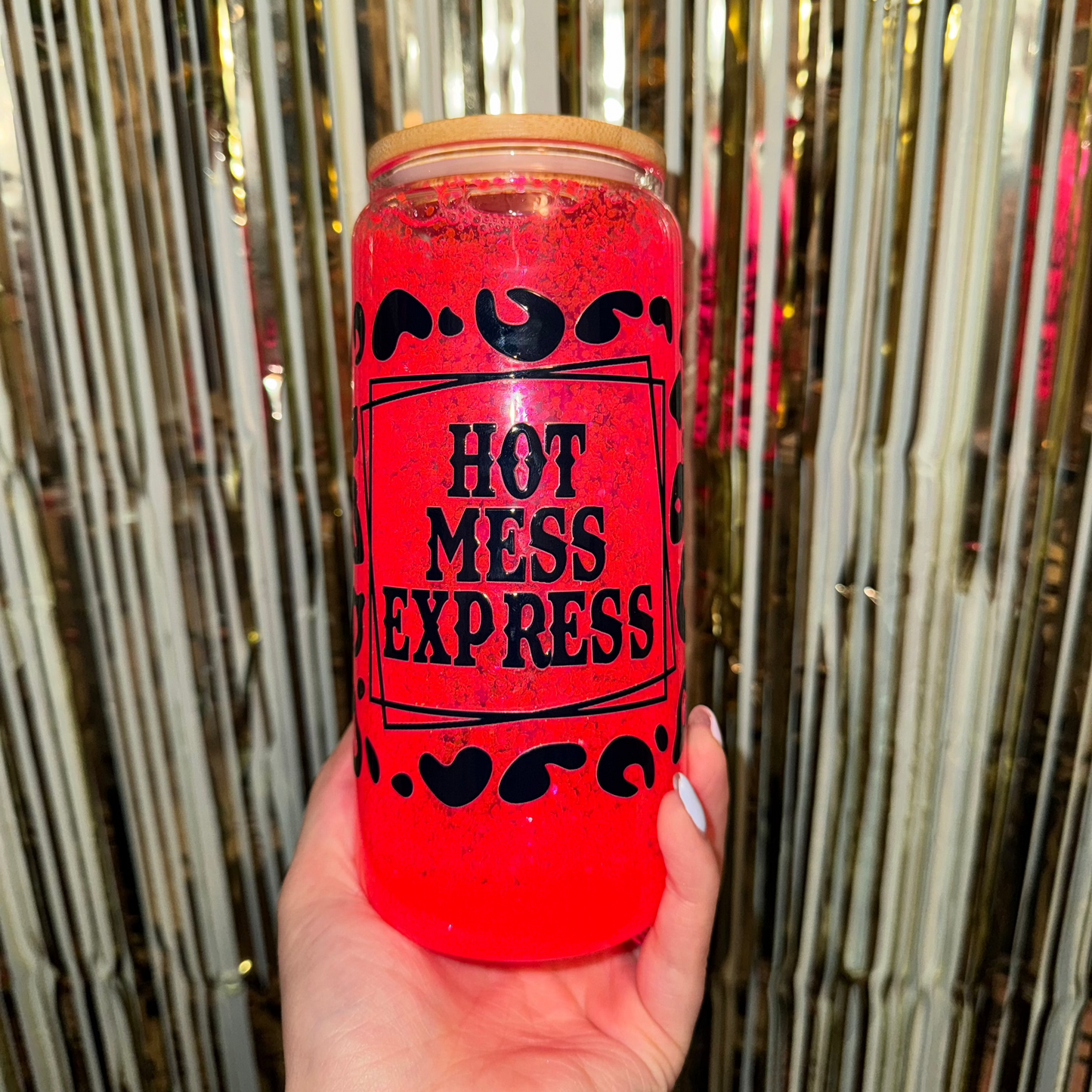 "Hot Mess Express" Neon Pink Cup